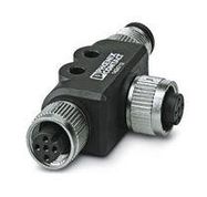 SENSOR SPLITTER, M12 RCPT-M12 PLUG/RCPT