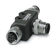 SENSOR SPLITTER, M12 RCPT-2 X M12 PLUG