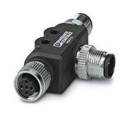 SENSOR SPLITTER, M12 RCPT-2 X M12 PLUG