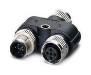 SENSOR SPLITTER, M12 RCPT-M12 PLUG/RCPT