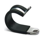 HOSE CLAMP, STEEL, 17MM, SILVER/BLACK