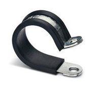 HOSE CLAMP, STEEL, 10MM, SILVER/BLACK