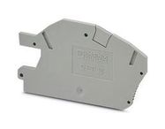 END COVER, DIN RAIL TERMINAL BLOCK, GREY