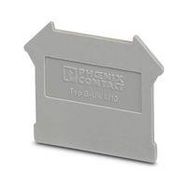 END COVER, DIN RAIL TERMINAL BLOCK, GREY