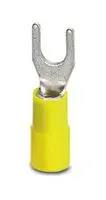 TERMINAL, FORK TONGUE, #8-YEL, 10AWG