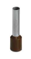 TERMINAL, WIRE FERRULE, 8AWG, BROWN