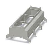 DIN RAIL HOUSING, UPPER, PC, GREY