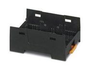 DIN RAIL HOUSING, LOWER, ABS, BLACK