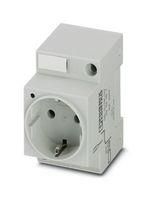 MAINS SOCKET, 2P, 16A, 250V, DIN RAIL