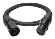 CABLE, 3P, XLR PLUG-XLR SOCKET, 3M