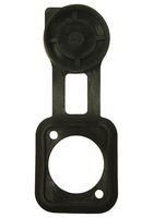 DUST CAP W/SEALING GASKET, SILICONE, BLK