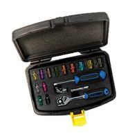 COLOURED SURE DRIVE SOCKET SET, 17PC