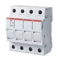 DIN RAIL FUSE HOLDER, 4P, 32A, 600V