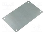 Mounting plate; steel; W: 150mm; L: 250mm; Thk: 1.5mm; Plating: zinc FIBOX