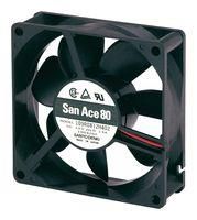 DC AXIAL FAN, 53CU.FT/MIN, BALL, 80MM