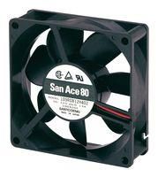 DC AXIAL FAN, 42.4CU.FT/MIN, BALL, 80MM