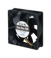 DC AXIAL FAN, 118CU.FT/MIN, BALL, 120MM