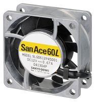 DC AXIAL FAN, 49.4CU.FT/MIN, BALL, 60MM