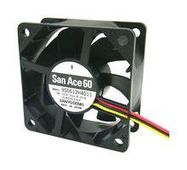 DC AXIAL FAN, 14.1CU.FT/MIN, BALL, 60MM