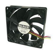 DC AXIAL FAN, 29.3CU.FT/MIN, BALL, 92MM