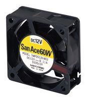 DC AXIAL FAN, 18.7CU.FT/MIN, BALL, 60MM