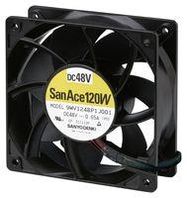 DC AXIAL FAN, 224CU.FT/MIN, BALL, 120MM