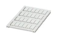 LABEL, POLYCARBONATE, WHITE, 9MM X 17MM