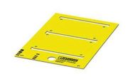 LABEL, PVC, YELLOW, 54MM X 75.6MM