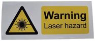 RADIATION LABEL, VINYL, 250MM X 100MM