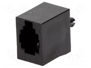 Connector: RJ9; socket; PIN: 4; 4p4c; THT; straight MH CONNECTORS