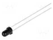 PIN IR photodiode; 3mm; THT; 940nm; 840÷1100nm; 10nA; convex; black LUCKYLIGHT