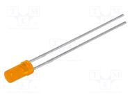 LED; 3mm; orange; 3÷5mcd; 100°; Front: flat; 2÷2.5V; No.of term: 2 KINGBRIGHT ELECTRONIC