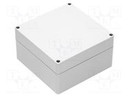 Enclosure: multipurpose; X: 160mm; Y: 160mm; Z: 90mm; ABS; dark grey GAINTA