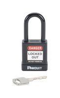 LOCKOUT PADLOCK, 40MM, ALUM/STL, BLACK