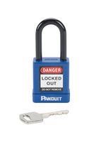 LOCKOUT PADLOCK, 40MM, ALUM/STL, BLUE