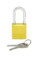 LOCKOUT PADLOCK, 38.1MM, ALUM/STEEL, YEL