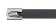 PANSTEELTIE,316SS,POLY,H,10.2,BLK,P50