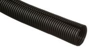 CORRUGATED LOOM TUBING, 15.24M, PE, BLK