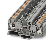 DIN RAIL TB, PUSH IN, 2POS, 20-10AWG