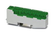 DIN RAIL TB, PUSH IN/SCREW, 15POS, 14AWG