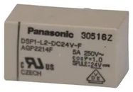 POWER RELAY, SPST-NO/NC, 24VDC, 5A, THT
