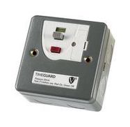 RCD SOCKET, 13A, 230VAC, PASSIVE, 1 GANG