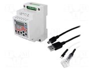 Timer; Range: 1÷1200s; DPDT; 8÷30VDC; for DIN rail mounting; 16A NOVATEK ELECTRO