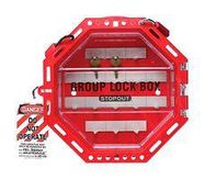 LOCK BOX, POLYPROPYLENE, RED