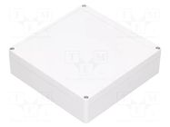 Enclosure: multipurpose; X: 190mm; Y: 190mm; Z: 55mm; polycarbonate GAINTA