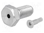 Pin; M12; steel; Plating: zinc; Thread len: 25mm; Spanner: 19mm FATH