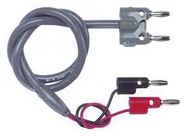 TEST LEAD, DOUBLE BANANA PLUG-PLUG X2