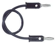 TEST LEAD, 4MM BANANA PLUG-PLUG, BLK