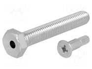Pin; M8; steel; Plating: zinc; Thread len: 50mm; Spanner: 13mm FATH