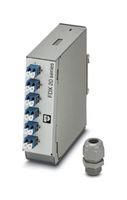 DIN RAIL SPLICE BOX, 6 X LC DUPLEX